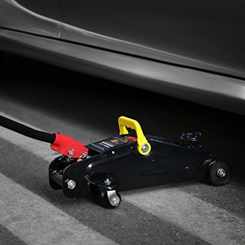 M-AUTO Hydraulic Trolley Jack Car Lift with Carrying Storage Case, Fast Lift Garage Floor Jack 2 Ton (4000 lb) Capacity, Handy and Easy Storage, Red - Image 4