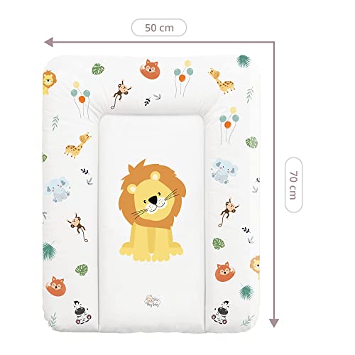 Aankleedkussen, babycommode 70 x 50 cm - zacht aankleedmat waterdicht aankleedkussen Safari-Motief - Image 3
