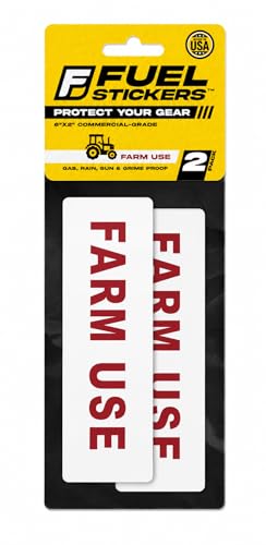 Image of Farm Use Sticker - Agricultural Equipment Identification Label - Bumper Sticker - Outdoor Rated - Heavy Duty, Weather Proof, Ultra Durable - USA Made (6x2 inch), 2 Labels