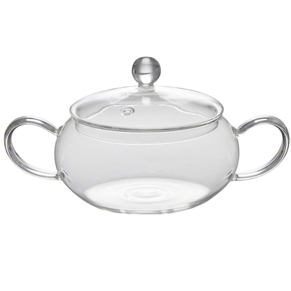 Casserole en verre transparent 1400ml multi-usage faitout de cuisine maison
