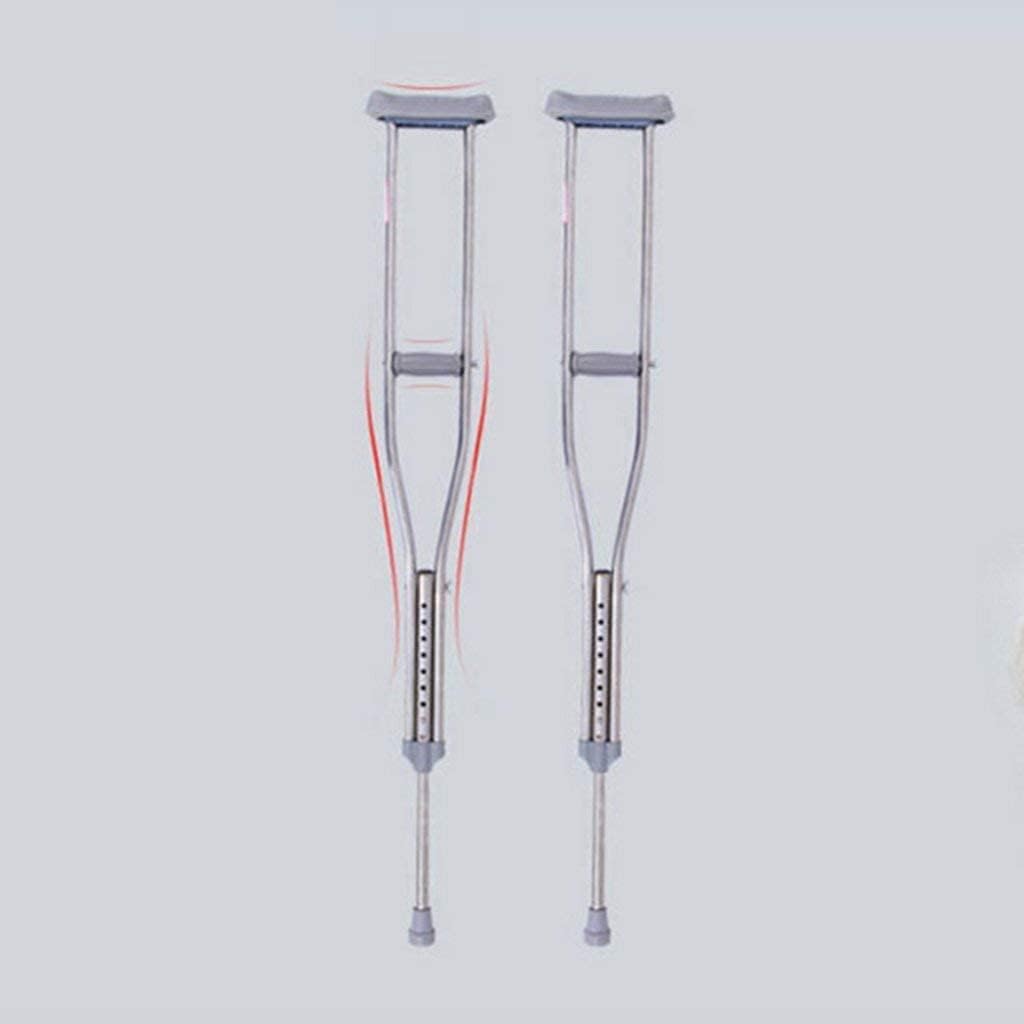 Crutches for Adults Underarm Underarm Crutches for Adjustable Crutches Crutch Aluminum Alloy Axillary Walking Stick Adjustable Adults Elderly Thickened Fracture Double Walker Crutcheswalk