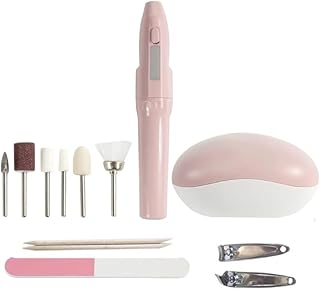 Manicure & Pedicure Set - Mini Electric Nail Polisher Pen, Stainless Steel Fingernail Cutter, Multi-Functional Nail Drill Set with Foot Grinder, Professional Grooming Kit Women