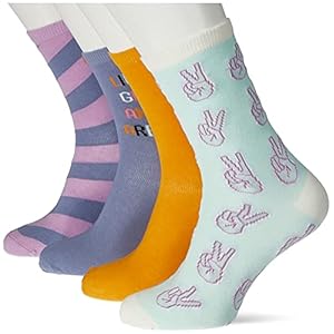 NAME IT Baby Girls NKFLIFE 6P Sokken, Serenity, 37/39, Serenity