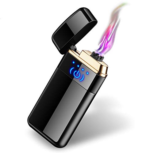 Encendedor eléctrico táctil con sensor de huella y arco doble miniatura 7