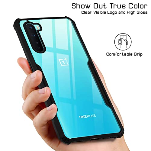 Image of Jkobi Hard PC Crystal Bumper Shockproof Back Cover Case for OnePlus Nord with Camera Protection (Matte Black)