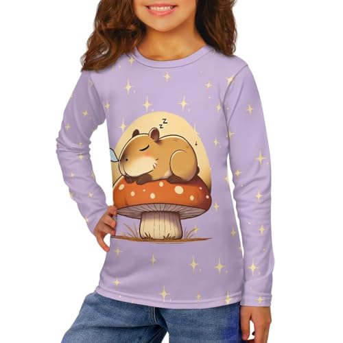 Girls Boys Athletic Quick Dry Long Sleeve Tops Crewneck Shirts Gym Sports Activewear Comfy Stretchy T-Shirt Outfits3