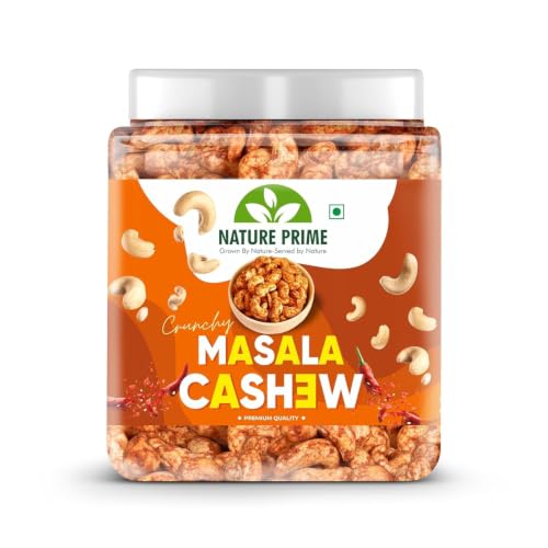 Image of Nature Prime Masala Kaju 1kg | Spicy Seasoned Cashew Nuts | Crunchy Savoury Snack | Ready to Eat