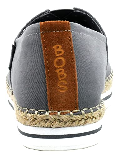 Skechers Skechers Women's Bobs Breeze-New Discovery Espadrille Memory Foam Slip on, Grey, 10 M US