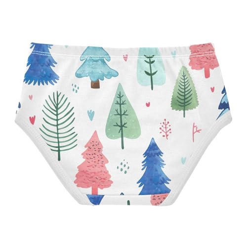 Christmas Trees Winter Toddler Underwear Floral 2t Cotton Girl Panties Cute Pattern Kids Undies Briefs2