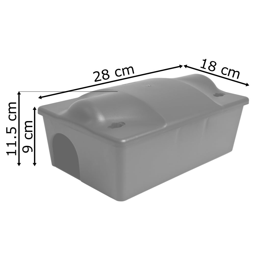 4x Trappole per Topi Ratto Scatola per Esche Regalo Controllo Petigi