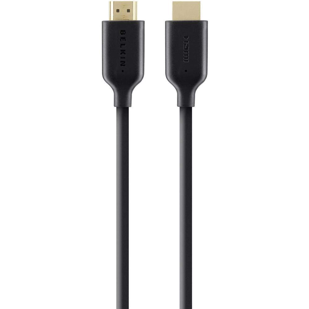 Belkin 2 Meter (6.6 Feet) High-Speed Gold-Plated HDMI Cable, Supports 3D, 4K, 1080p, Audio Return and Ethernet for TV - Black-picture-27