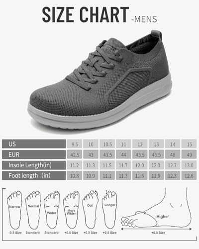 Image of 1TAZERO Men Slip On Shoes Loafer with Arch Support Insoles,Men Casual Shoes for Plantar Fasciitis