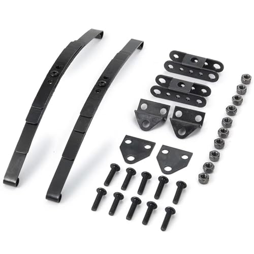 GTFRUQAS para D90 1/10 RC Crawler Car Upgrade Parts Juego De Suspensión De Ballesta De Acero Modificación De Decoración Accesorios para Coche RC Kit Actualización RC