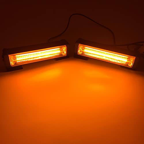 2 Peças Led COB Luz De Alerta Da Grelha Frontal Do Carro 30W Mini Barras De Luz De Emergência Para C