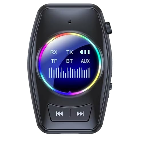 Ricevitore Audio da 3.5 mm Aux TF Play Adapter Stereo Music con Microfono per Auto