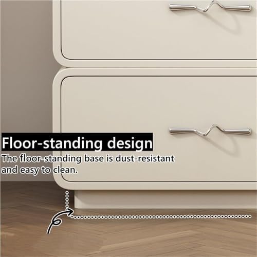 Modern Nightstand with Drawer - Stylish Bedside Table with Exquisite Handle, Compact Storage Side Table for Living Room & Apartment, Multi-Purpose (Brown, 40cm/15.7in)