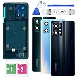 Photo Gallery eonpam scocca vetro posteriore sostituzione per realme 9 pro+ originale coperchio copribatteria con vetro fotocamera+ricambio kit(nero)