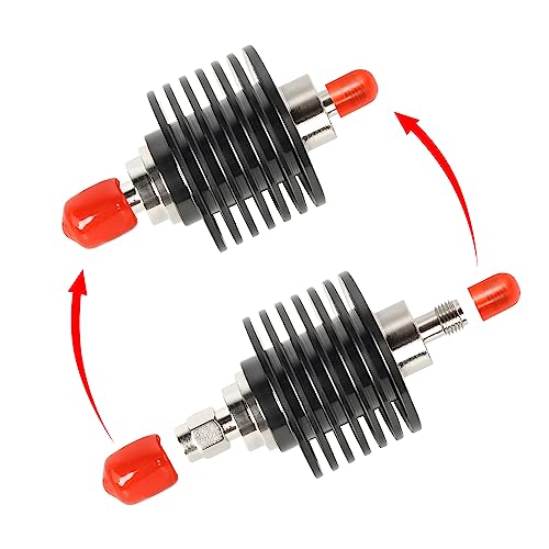 XRDS -RF Atenuador RF coaxial SMA macho para SMA fêmea, atenuador constante de 10W, 10dB