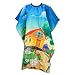 Minkissy Kind Haarschnitt Cape Cartoon Druck Haarschneiden Cape Salon Friseur Umhang Friseur Schürze für Kinder Jungen Mädchen