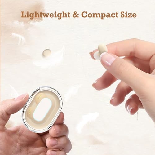 Xmenha XMENHA-GWC-Y9- Skin Tone Mini Small Bluetooth Earbuds Invisible Wireless For Small Ear Canals Low Profile Smallest Sleep Micro Discreet Hidden Earbuds Small Ears Mini Invisible Small Ear Buds Audífonos Invisibles thumb #4