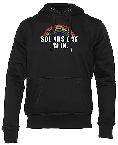 Sweat à capuche retro noir homme femme pull vintage à manches longues et poche kangourou