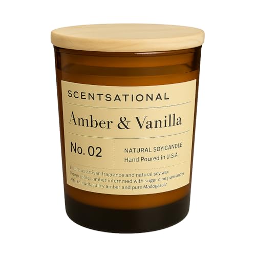 Scentsational Amber & Vanilla Candle