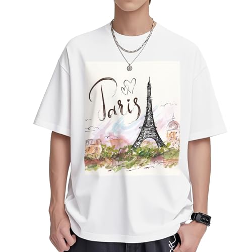 T-shirt Tour Eiffel femme en coton doux fini les hauts serrés