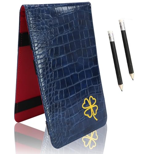 FINGER TEN Golf Scorecard Holder Leather Yardage Books Cover...