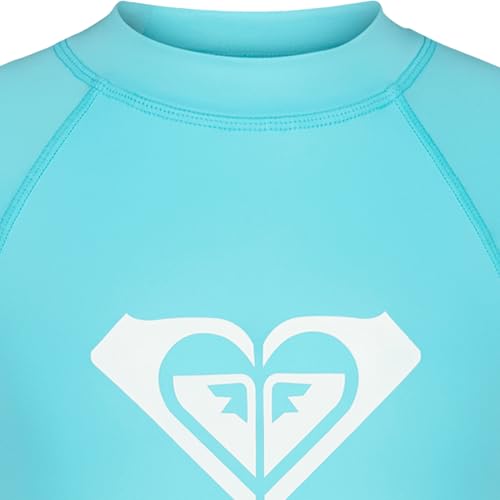 Image of Roxy Girls' Long Sleeve Whole Hearted Rashguard Shirt, UPF 50+ Sun Protection, Quick Dry