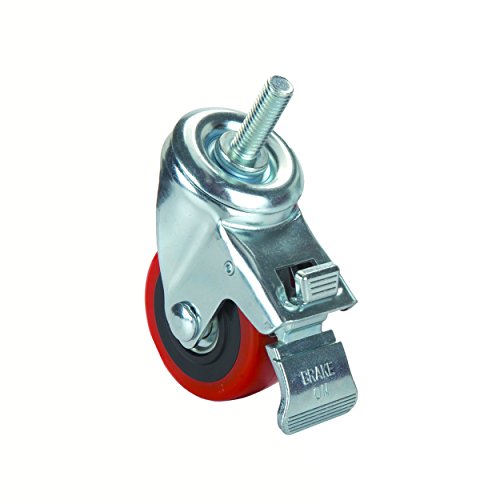 3" Caster, Double Locking, Swiveling With 3/8" Threaded Spindle #TOP22