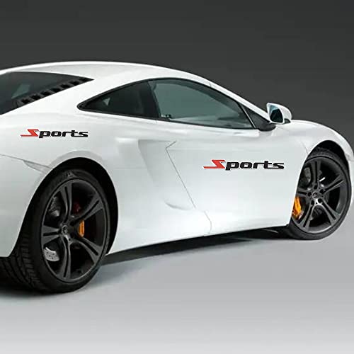 Trnoi Sport Car Stickers And Decals,3D Metal Car Sport Sticker,Car Truck Side Fender Rear Bumper Trunk Emblem Logo Badge Decals(Red+Black) #TOP3