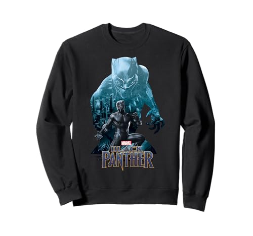 Marvel Black Panther Movie Wakanda City Silhouette Sweatshirt