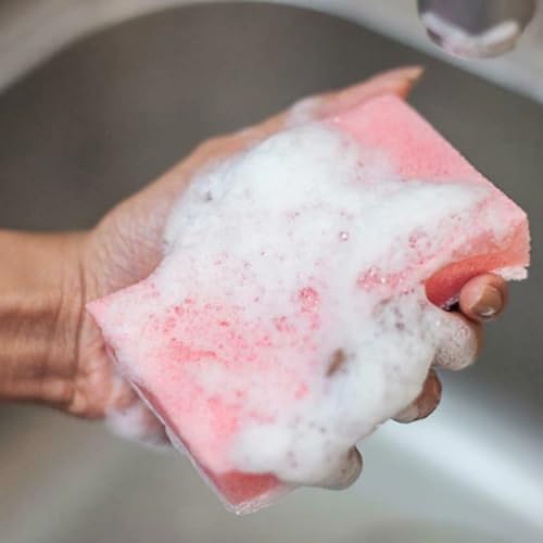 Original Washing Up Liquid 6x 320ml, 6x Sponge Scourers & 10 Essentials All Purpose Cleaning Cloths – Long-Lasting Grease Removal – Powerful Dishwashing Liquid & Kitchen Cleaning Essentials Bundle - Image 4