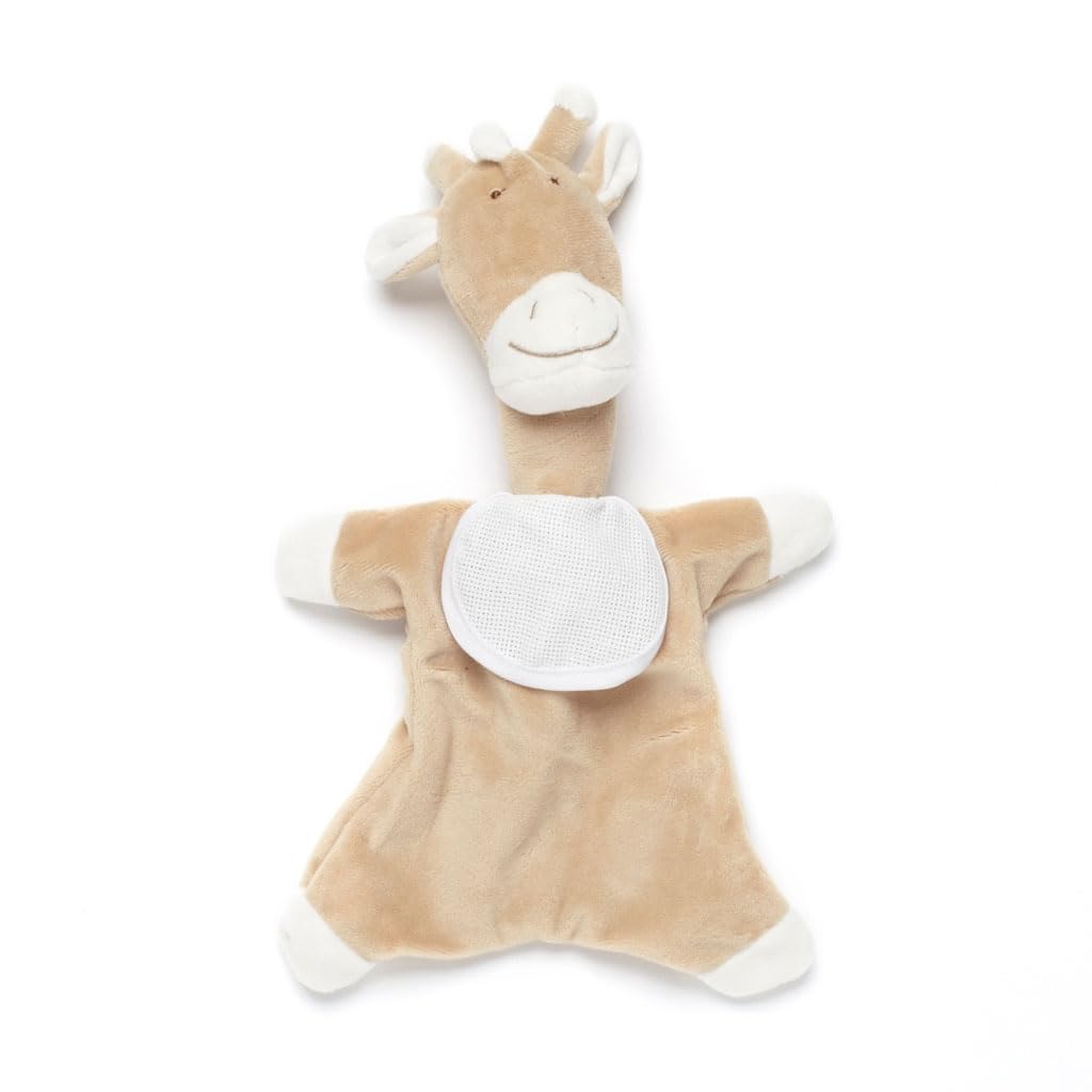 Cadeau de naissance unique doudou girafe brodé au point de croix DMC