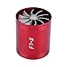 Qiilu Turbonador de admisión de aire de auto Aluminio Turbina de doble ventilador Sobrealimentador Gas Fuel Saver Turbo(rojo)