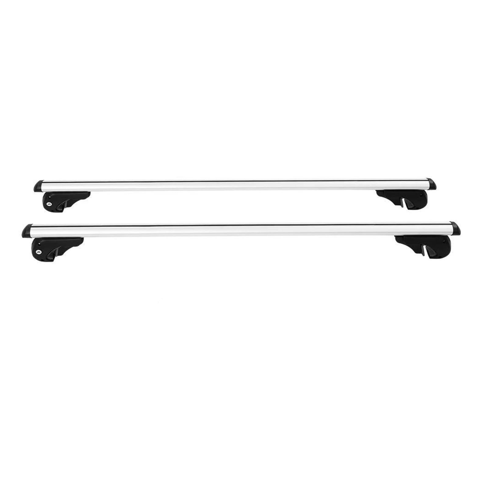 Barras Portaequipajes para Techo De Coche 120 Cm, Aleación De Aluminio, Color Plata, con Cerradura Autopartes