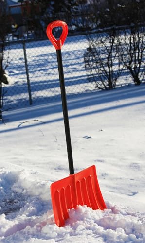 Heavy Duty Snow Shovel, 18-Inch Wide Blade with Non-Stick Ribs, 36-Inch Metal Handle, Ergonomic D-Grip, Winter Snow Removal Tool - Thumbnail 2