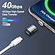 2 Pack USB C Magnet Adapter, 24Pin USB4 Stecker zu Buchsen Adapter 240W 48V/5A, 8k@60Hz Videoübertragung, 40 Gbps Datenübertragung, USB C Adapter Kompatibel mit Thunderbolt 3/4 für MacBook Pro/Air