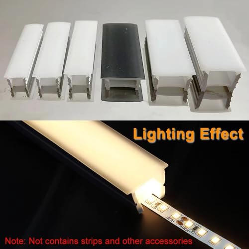 Cubierta de silicona de neón LED negra F1010 con ángulo de haz de 120° 4