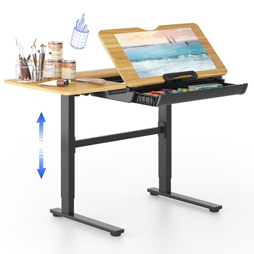 FLEXISPOT Electric Drafting Table Adjustable Height 47.2