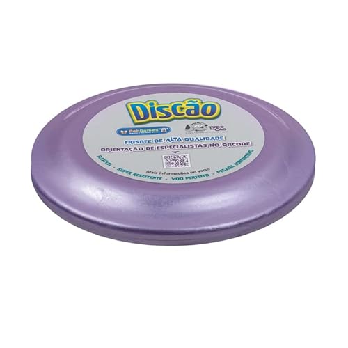 Discão Lilás Pet Games - Brinquedo interativo Frisbee para Cães