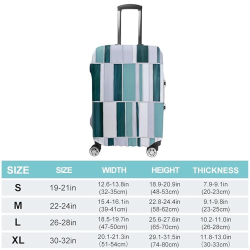 Abstract Geometric Printed Luggage Cover Protector, Fits 18-32 Inch Luggage2