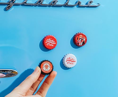 Set de 4 imanes Nuka-Cola Fallout para refrigerador miniatura 7