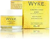 PAIS: Producto Made in Italy. WYKE. MILANO - Crema Rostro Cuello y Escote 50 ML Oro 24 K Con Acido Hialuronico  ANTIARRUGAS - ANTIMANCHAS - NOCHE Y DIA
