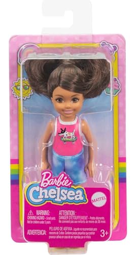 Muñeca Barbie Chelsea 15 cm con falda y zapatos miniatura 6