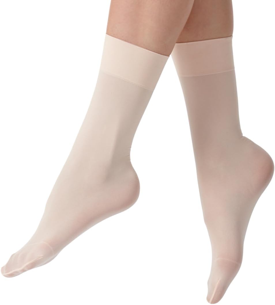 Silky 2 Pairs Adult and Childrens Essentials Ballet Socks Theatrical Pink