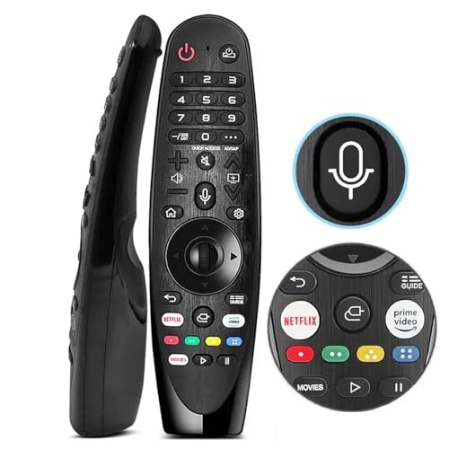 Mando a Distancia de Repuesto Inteligente para TV LG, Magic Remote AN-MR20GA, AKB75855501, con Control de Voz, Función de Ratón, Botones para Netflix y Amazon