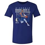 500 LEVEL D'Angelo Russell Dallas Mavericks Shattered Shirt (Royal Blue, XXXX-Large)