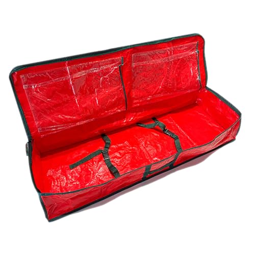 OKUMEYR Christmas Tree Organizer Bag Wrapping Paper Storage Container Large Xmas Tree Pouch Zipper and Handles
