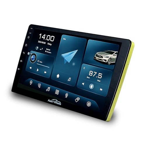 Image of Audio Wheels Wireless CarPlay & Multimedia Auto 9-Inch 1280P Car Android Display with Gorilla Glass | Android 13 | TS-9 Processor | 2GB RAM & 32GB ROM for Seamless Connectivity